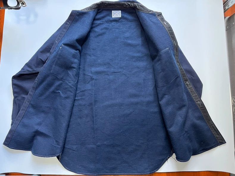 The Real McCoy's JOE McCOY Heavy Moleskin Shirt Navy Color- DMC Size US L / EU 52-54 / 3 - 4 Thumbnail