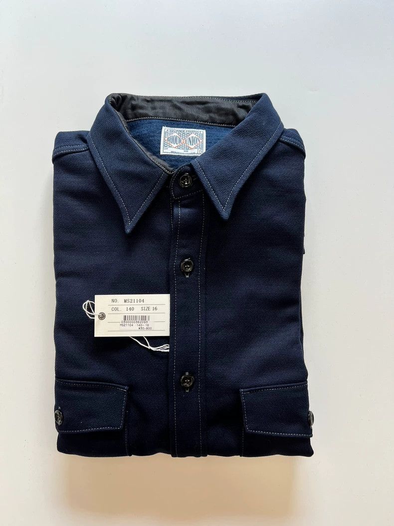The Real McCoy's JOE McCOY Heavy Moleskin Shirt Navy Color- DMC Size US L / EU 52-54 / 3 - 2 Thumbnail
