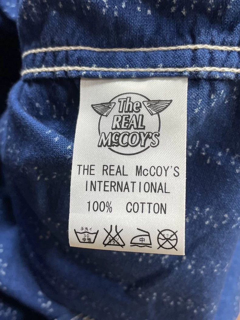 The Real McCoy's RM Double Diamond Flower Pattern Long Sleeve Shirt- DMC Size US L / EU 52-54 / 3 - 9 Thumbnail