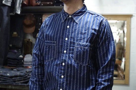 The Real McCoy's RM Double Diamond Flower Pattern Long Sleeve Shirt- DMC Size US L / EU 52-54 / 3 - 2 Thumbnail