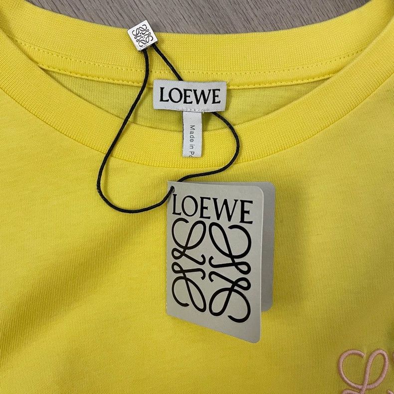 Loewe Loewe Yellow Logo Short Sleeve T-Shirt- DMC Size US M / EU 48-50 / 2 - 3 Thumbnail