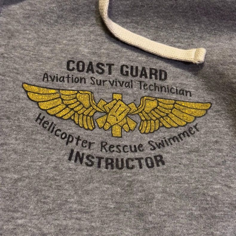 The Real McCoy's US Coast Guard Zip Sweatshirt with Hoodie- DMC Size US L / EU 52-54 / 3 - 4 Thumbnail