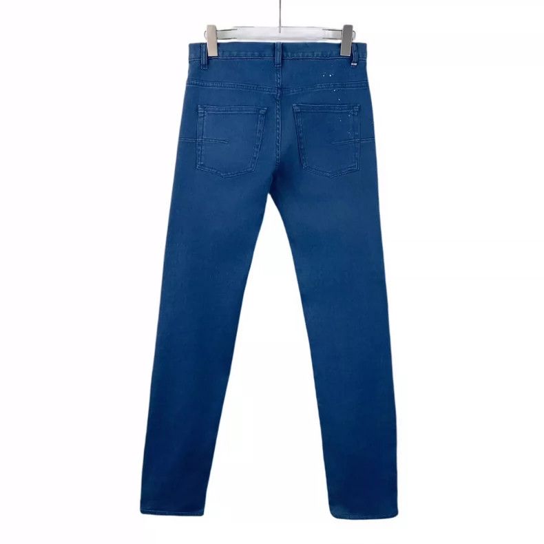 Dior Blue Cotton Casual Denim Pants Size 27- DMC Size US 27 - 2 Thumbnail