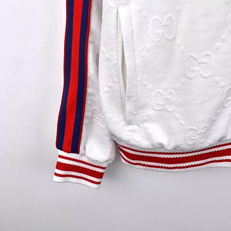Gucci Gucci White Logo Hooded Jacket with Stripes- DMC Size US XS / EU 42 / 0 - 4 Thumbnail