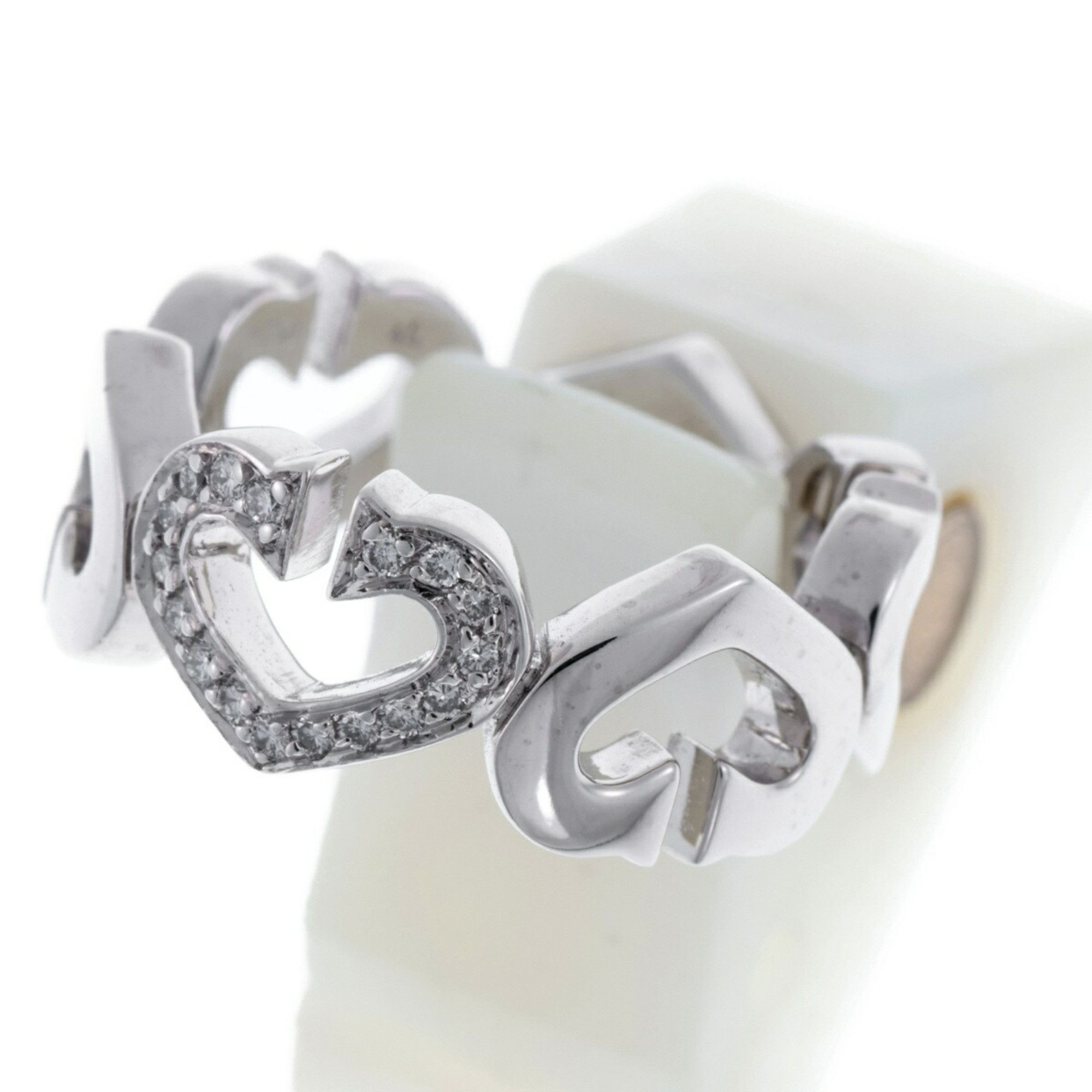 Cartier Cartier C heart ring Size ONE SIZE - 4 Thumbnail