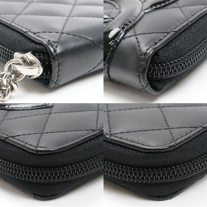 Chanel Chanel Chanel Cambon Line Lambskin Long Wallet Leather Long Wallet A48660 Size ONE SIZE - 8 Thumbnail