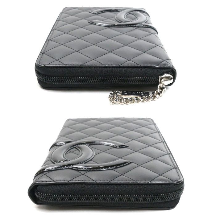 Chanel Chanel Chanel Cambon Line Lambskin Long Wallet Leather Long Wallet A48660 Size ONE SIZE - 3 Thumbnail