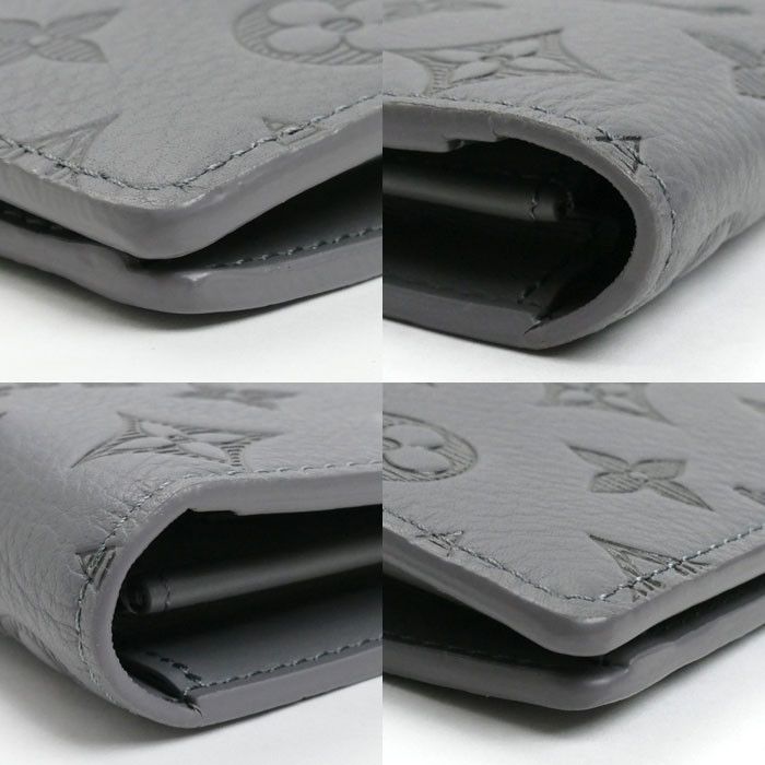 Louis Vuitton Louis Vuitton Louis Vuitton Portefeuille Brazza Monogram Shadow Long Wallet Leather Long Wallet M81335 DUTY FREE for USA Size ONE SIZE - 6 Thumbnail