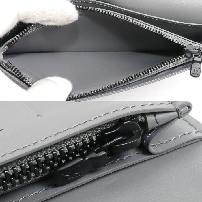 Louis Vuitton Louis Vuitton Louis Vuitton Portefeuille Brazza Monogram Shadow Long Wallet Leather Long Wallet M81335 DUTY FREE for USA Size ONE SIZE - 5 Thumbnail