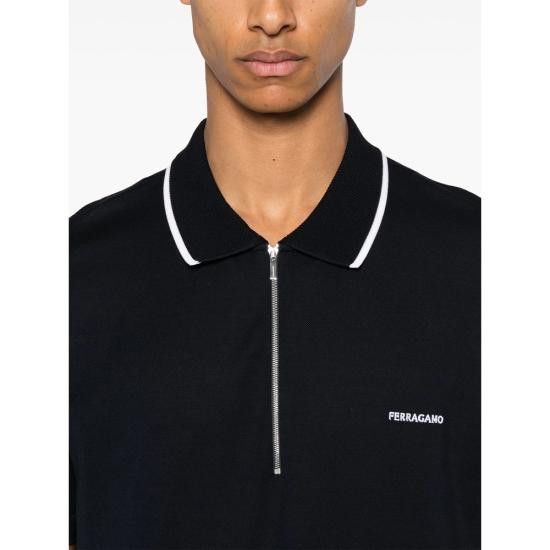 Salvatore Ferragamo SALVATORE FERRAGAMO Men Polo Shirts 144797 0784281 BLU BLUE Size US M / EU 48-50 / 2 - 4 Thumbnail