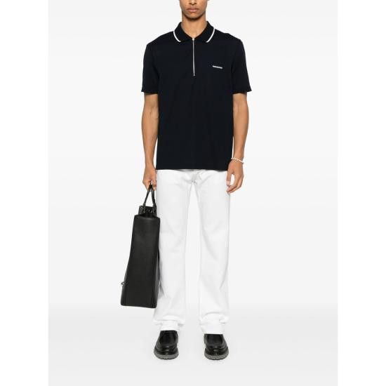 Salvatore Ferragamo SALVATORE FERRAGAMO Men Polo Shirts 144797 0784281 BLU BLUE Size US M / EU 48-50 / 2 - 3 Thumbnail