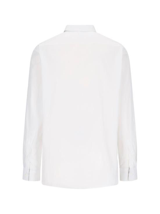 Burberry BURBERRY Men Long Tops 8071465 A1464 White Size US L / EU 52-54 / 3 - 2 Thumbnail