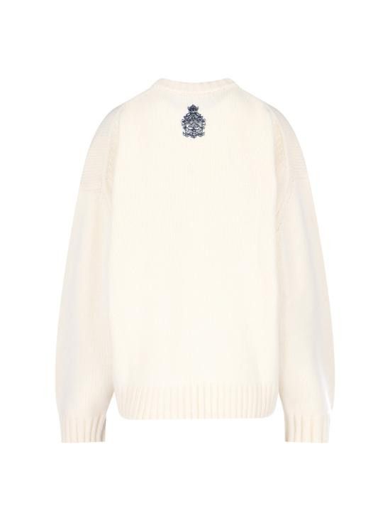Frame FRAME Women Sweater MP25KSW030 CREA White Size L / US 10 / IT 46 - 2 Thumbnail