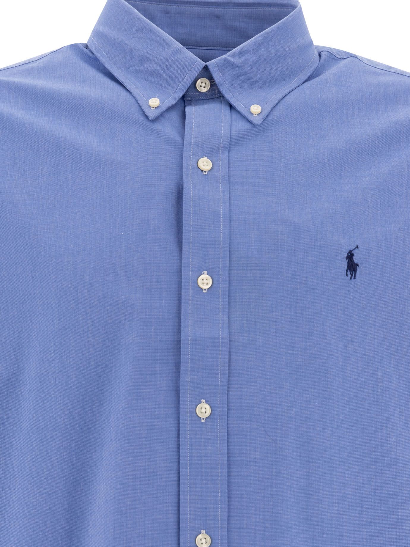 Polo Ralph Lauren Custom-Fit Stretch Poplin Shirt Size US L / EU 52-54 / 3 - 3 Thumbnail