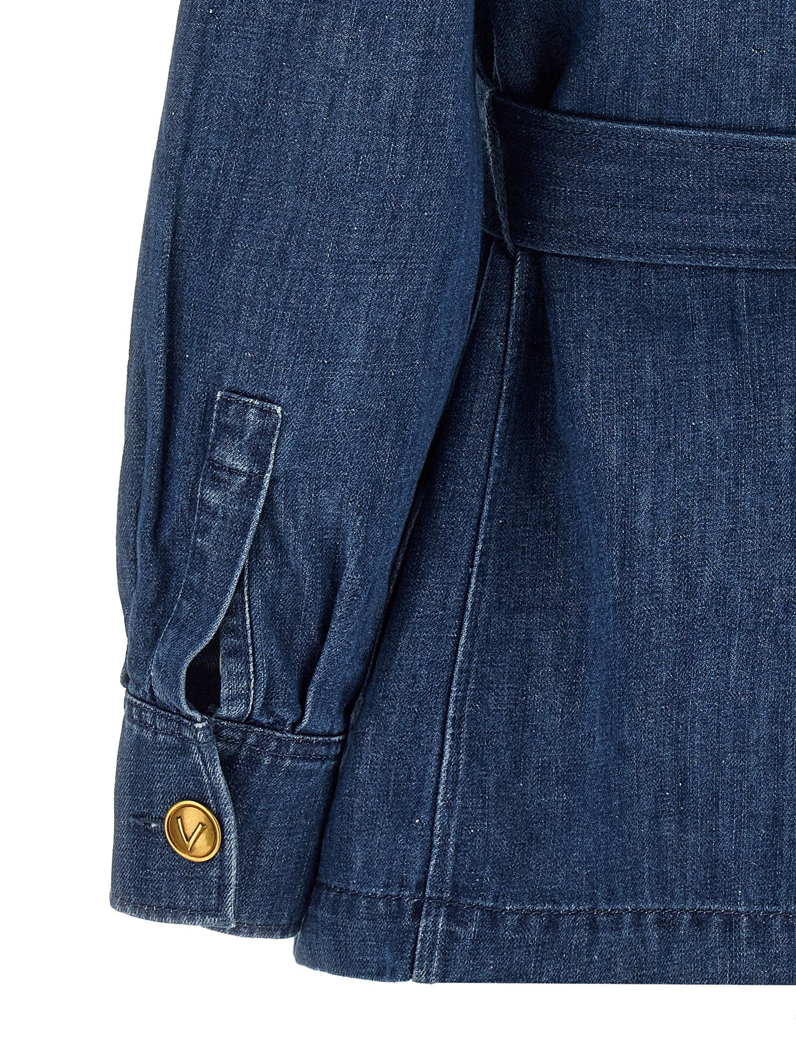 Valentino Valentino Garavani Denim Jacket Size M / US 6-8 / IT 42-44 - 4 Thumbnail