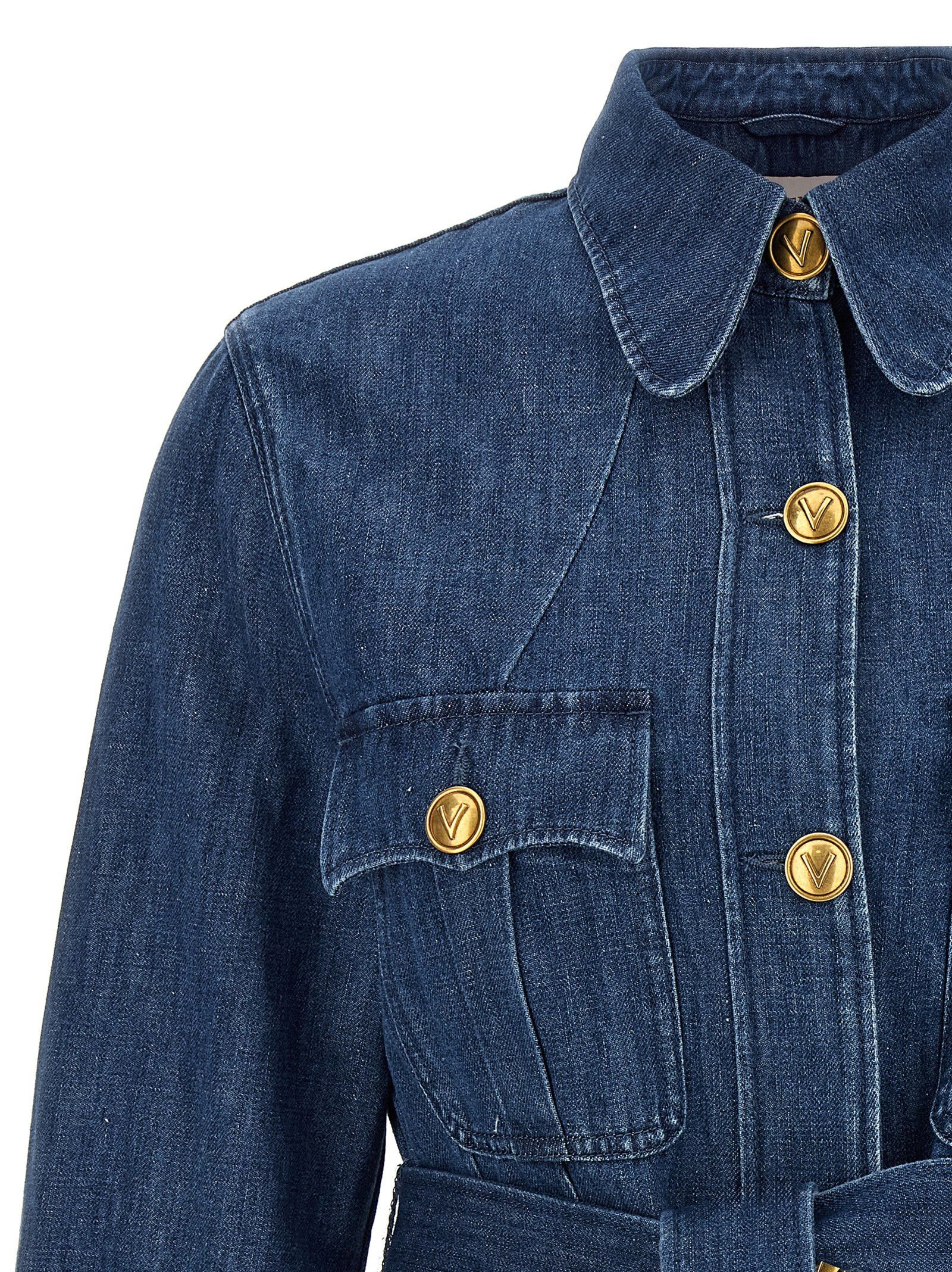Valentino Valentino Garavani Denim Jacket Size M / US 6-8 / IT 42-44 - 3 Thumbnail
