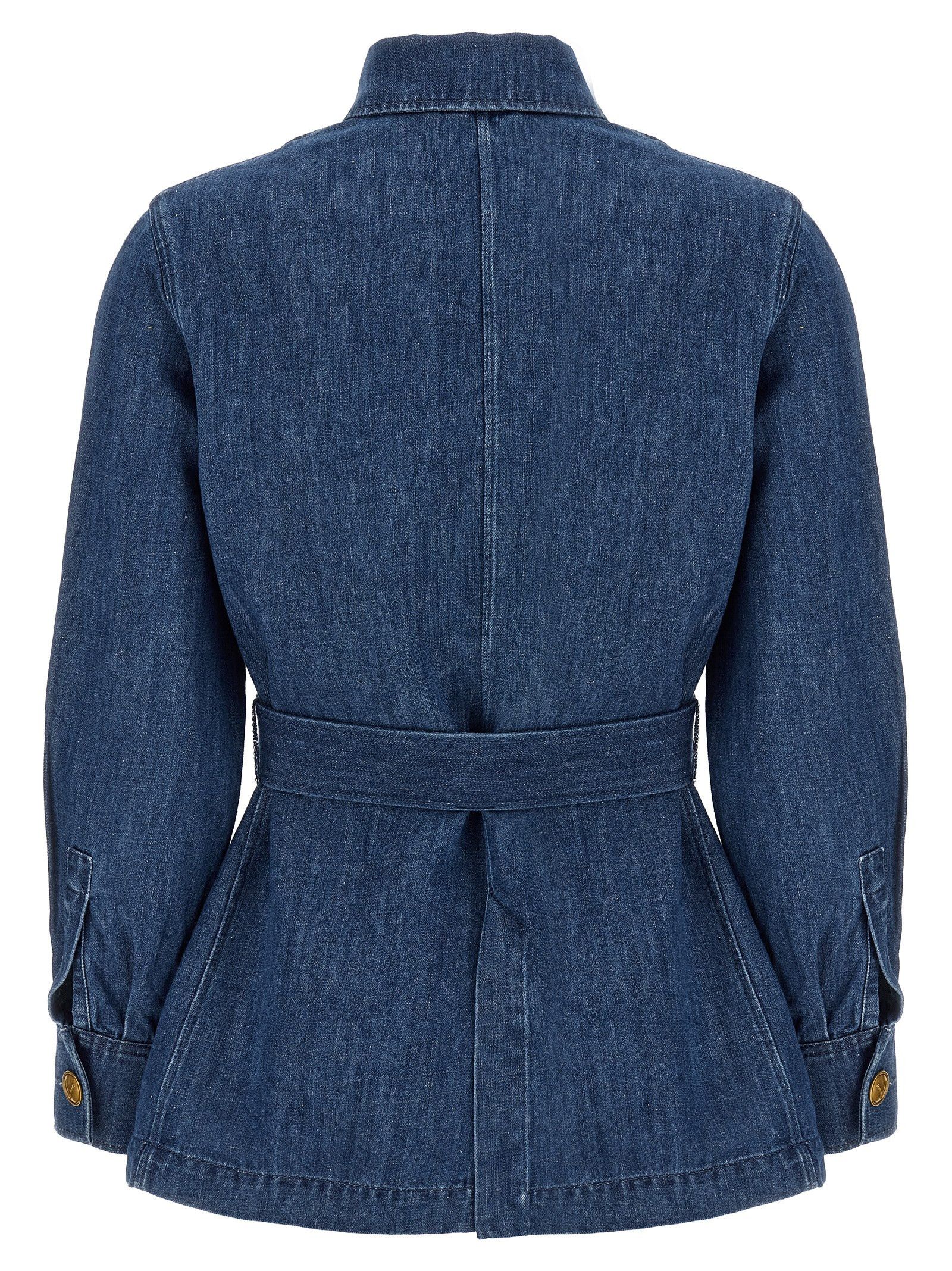 Valentino Valentino Garavani Denim Jacket Size M / US 6-8 / IT 42-44 - 2 Thumbnail