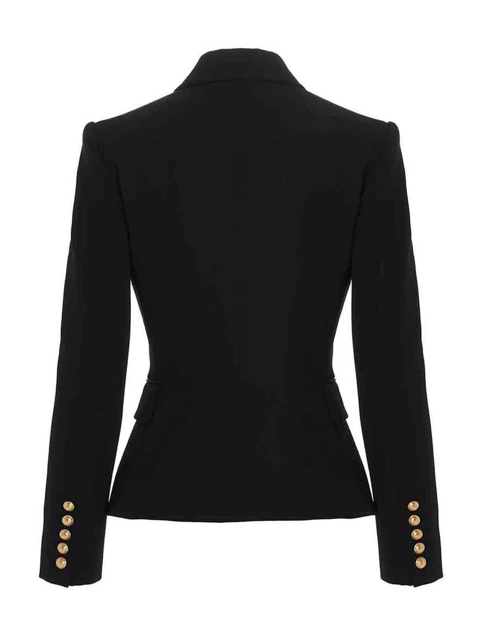 Balmain Double Breast Blazer Jacket With Logo Buttons Size XS / US 0-2 / IT 36-38 - 2 Thumbnail