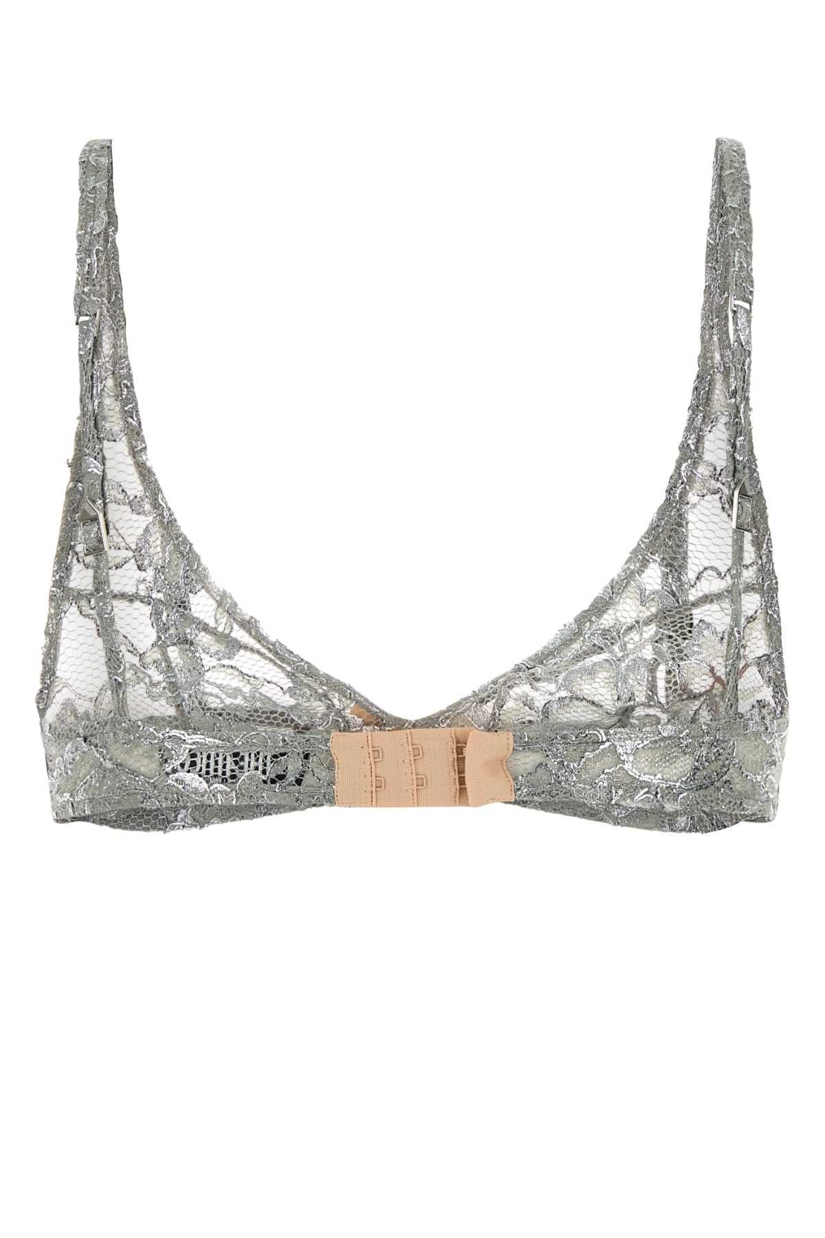 The Attico Grey Lace Bra Size M / US 6-8 / IT 42-44 - 2 Thumbnail