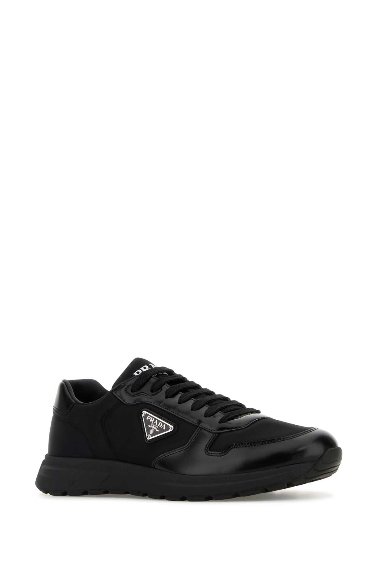 スニーカー PRADA Black Nylon And Leather Prax 2.0 Sneakers Black Prax 2.0 Re-nylon And Suede Sneakers | PRADA