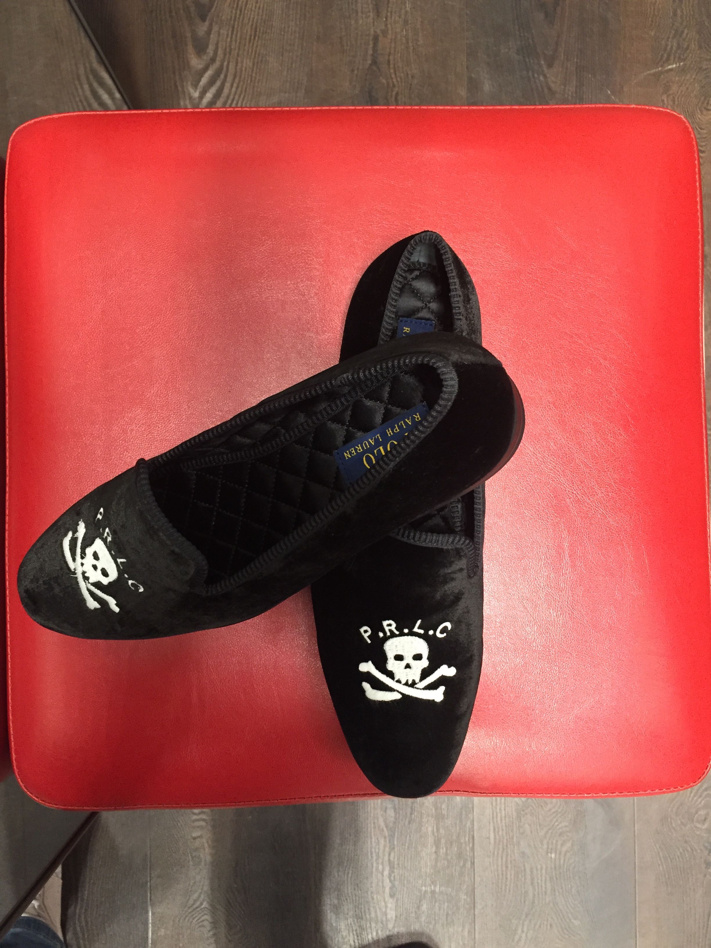 ralph lauren velvet shoes