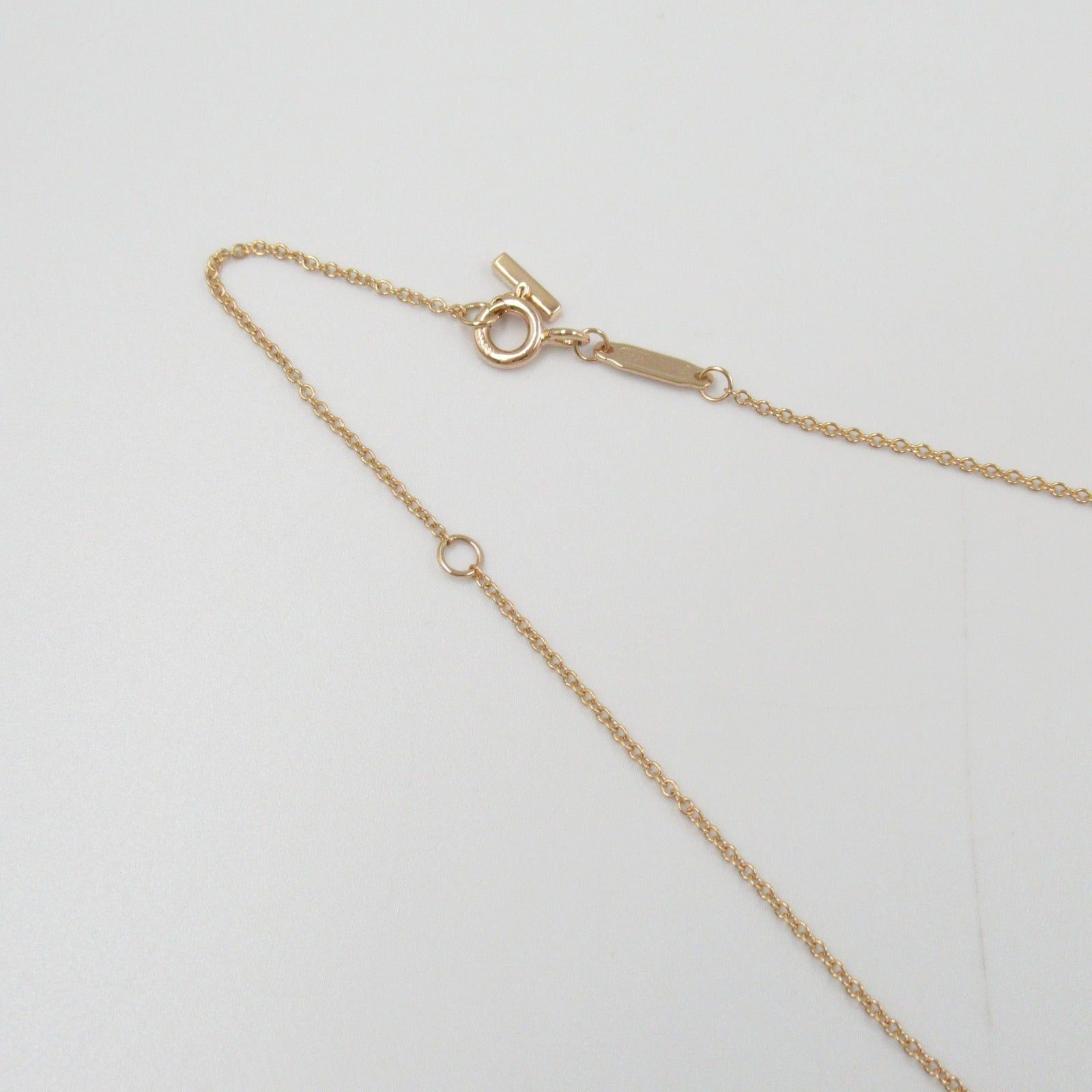 Tiffany & Co. Tiffany Co T-Smile Mini Diamond Necklace K18Pg (Pink Gold) Clear Size ONE SIZE - 6 Thumbnail
