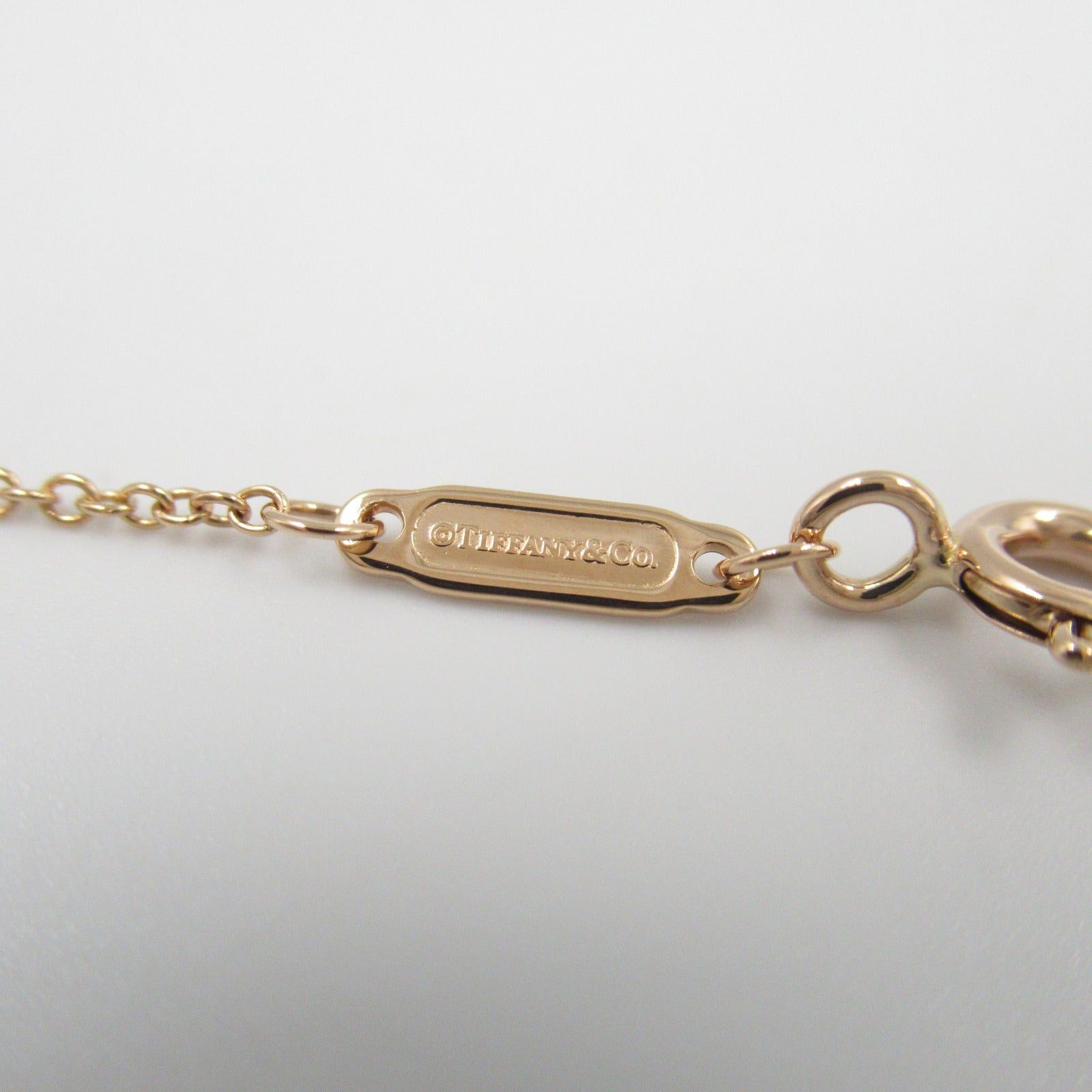 Tiffany & Co. Tiffany Co T-Smile Mini Diamond Necklace K18Pg (Pink Gold) Clear Size ONE SIZE - 4 Thumbnail