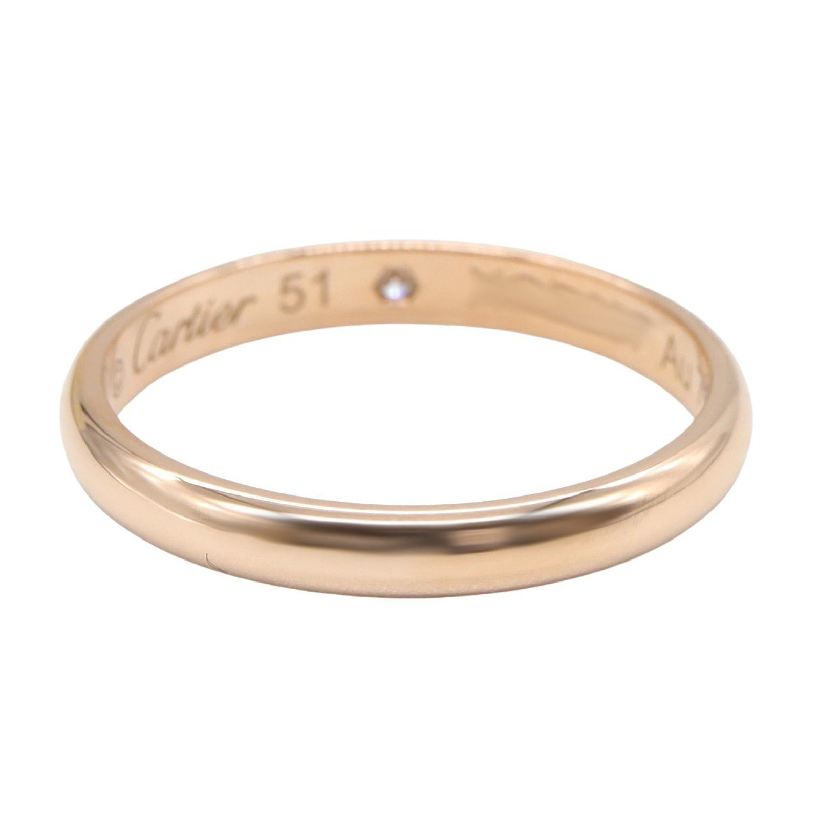 Cartier Cartier 1895 Wedding Rings 1Pd Ring K18Pg (Pink Gold) Diamond Clear Size ONE SIZE - 3 Thumbnail