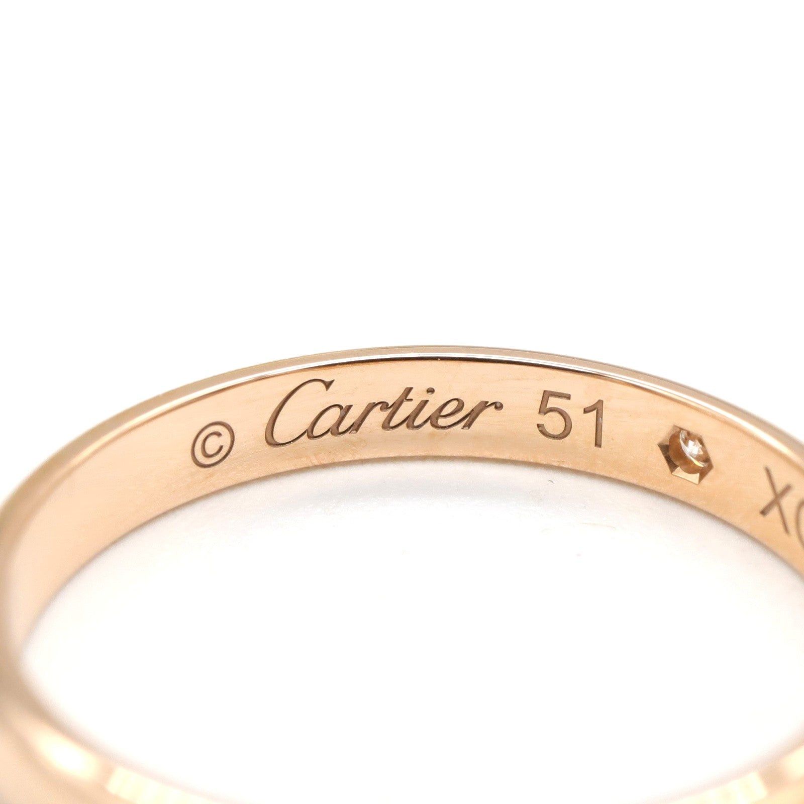 Cartier Cartier 1895 Wedding Rings 1Pd Ring K18Pg (Pink Gold) Diamond Clear Size ONE SIZE - 4 Thumbnail