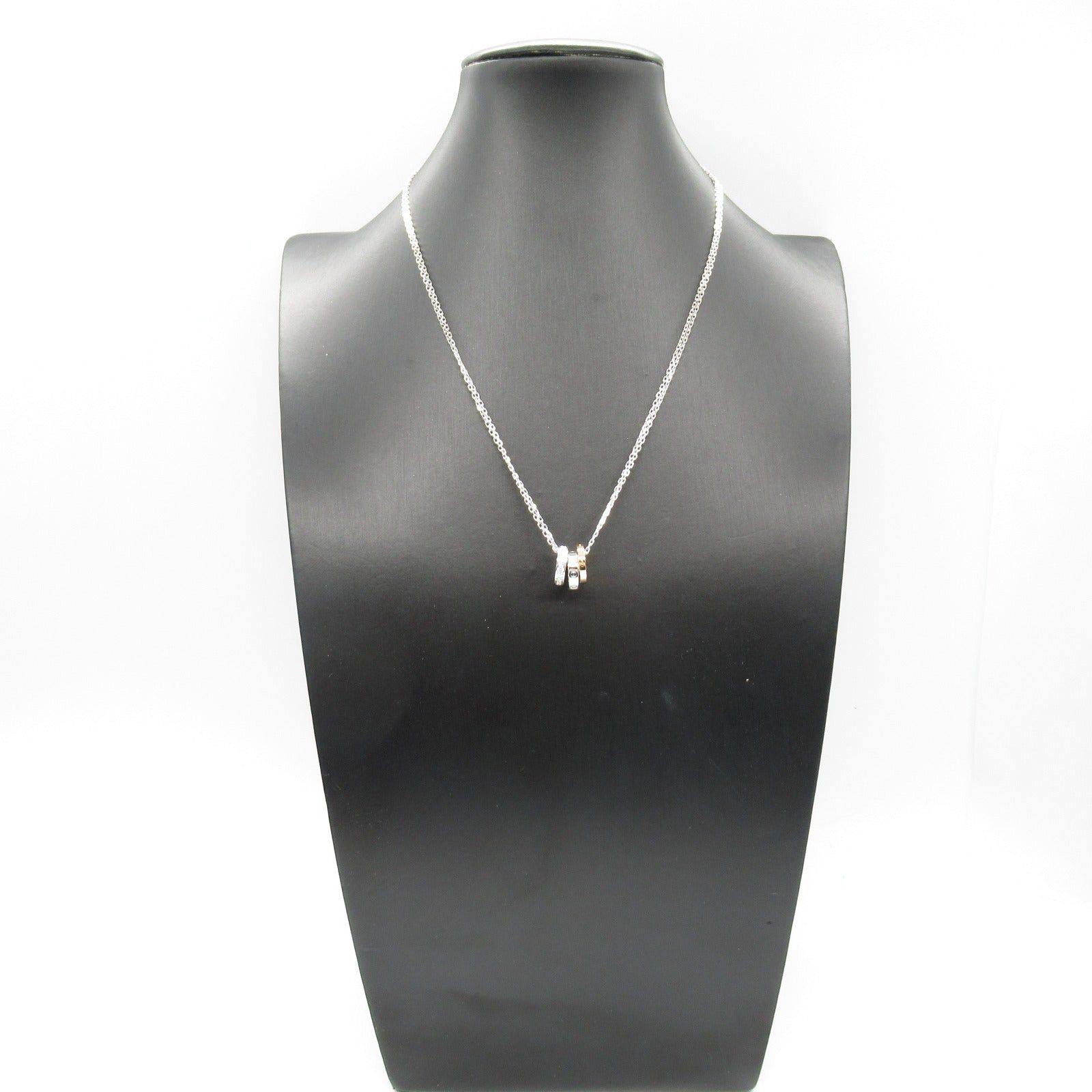 Cartier Cartier Love Three Hoops Necklace K18Wg (White Gold) K18Pg (Pink Diamond Clear Size ONE SIZE - 9 Thumbnail