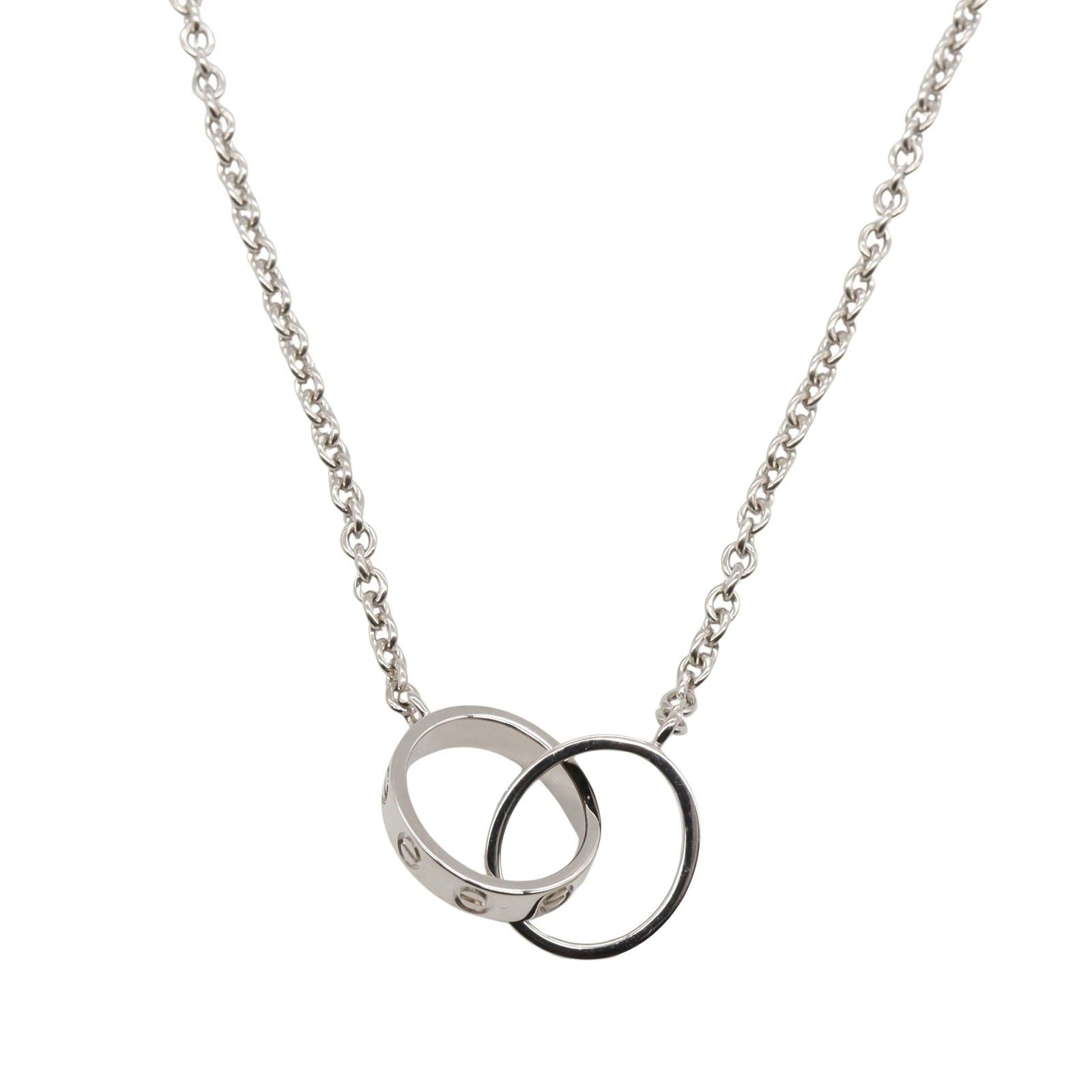 Cartier Cartier Baby Love Necklace K18Wg (White Gold) Silver Size ONE SIZE - 2 Thumbnail