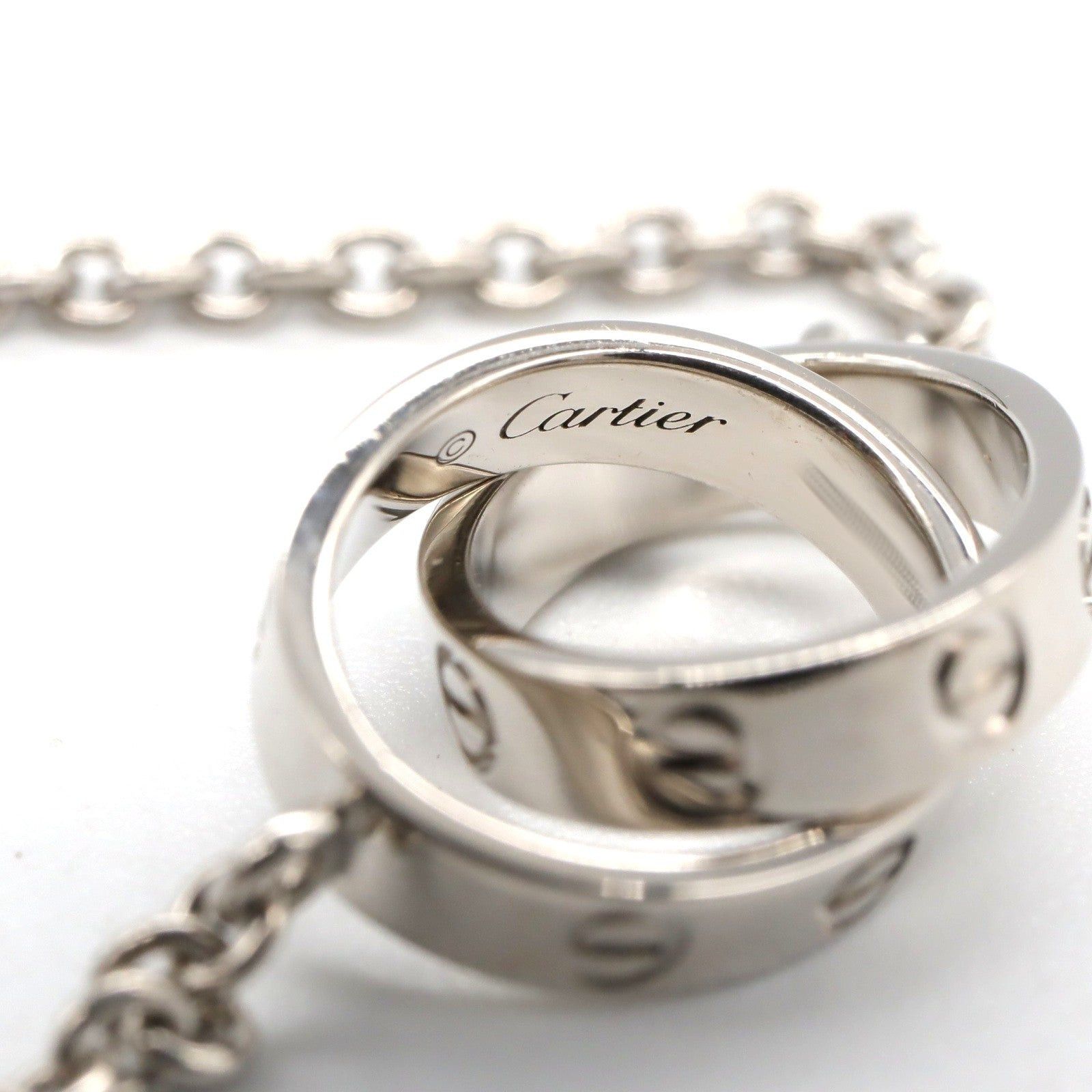 Cartier Cartier Baby Love Necklace K18Wg (White Gold) Silver Size ONE SIZE - 5 Thumbnail