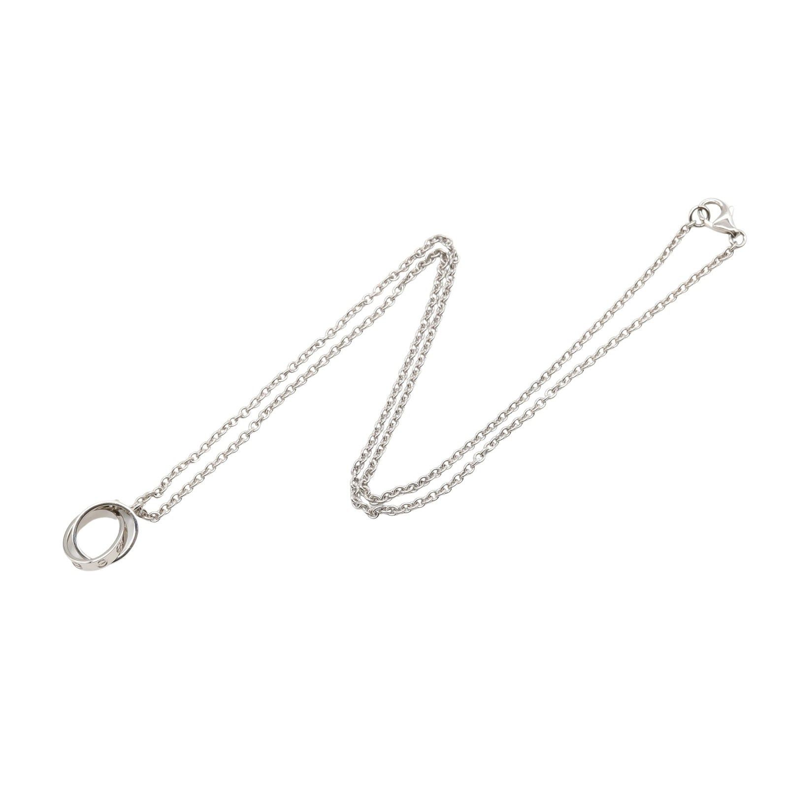 Cartier Cartier Baby Love Necklace K18Wg (White Gold) Silver Size ONE SIZE - 3 Thumbnail