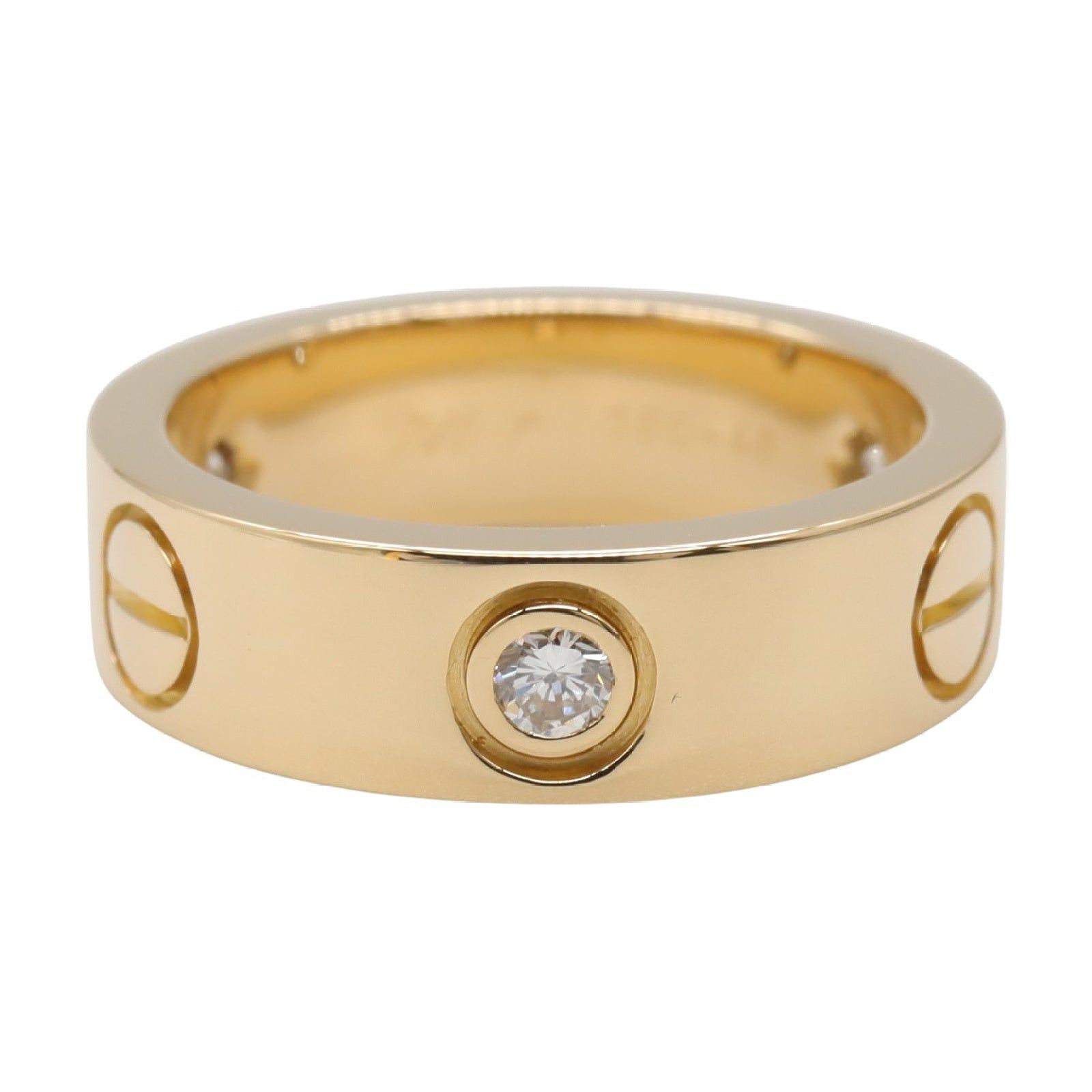 Cartier Cartier Love Ring 3Pd K18 (Yellow Gold) Diamond Clear Size ONE SIZE - 2 Thumbnail