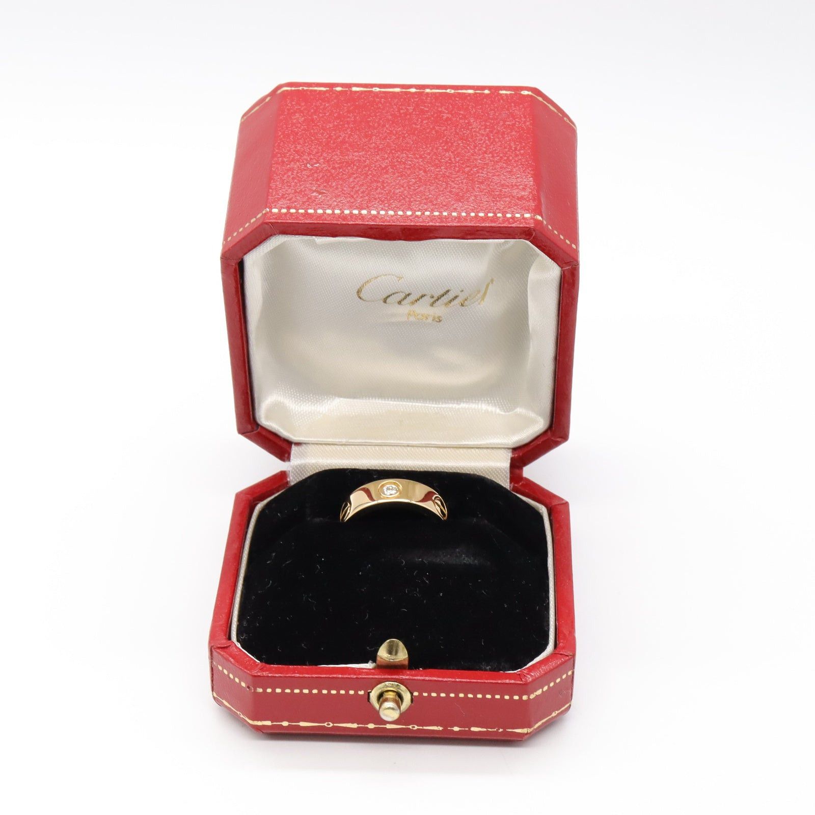 Cartier Cartier Love Ring 3Pd K18 (Yellow Gold) Diamond Clear Size ONE SIZE - 5 Thumbnail