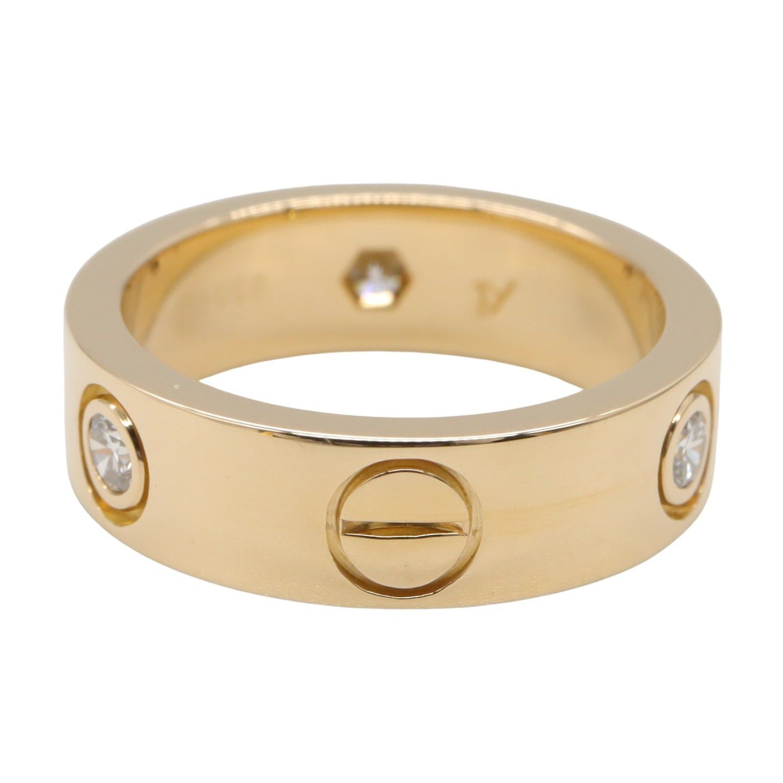 Cartier Cartier Love Ring 3Pd K18 (Yellow Gold) Diamond Clear Size ONE SIZE - 3 Thumbnail