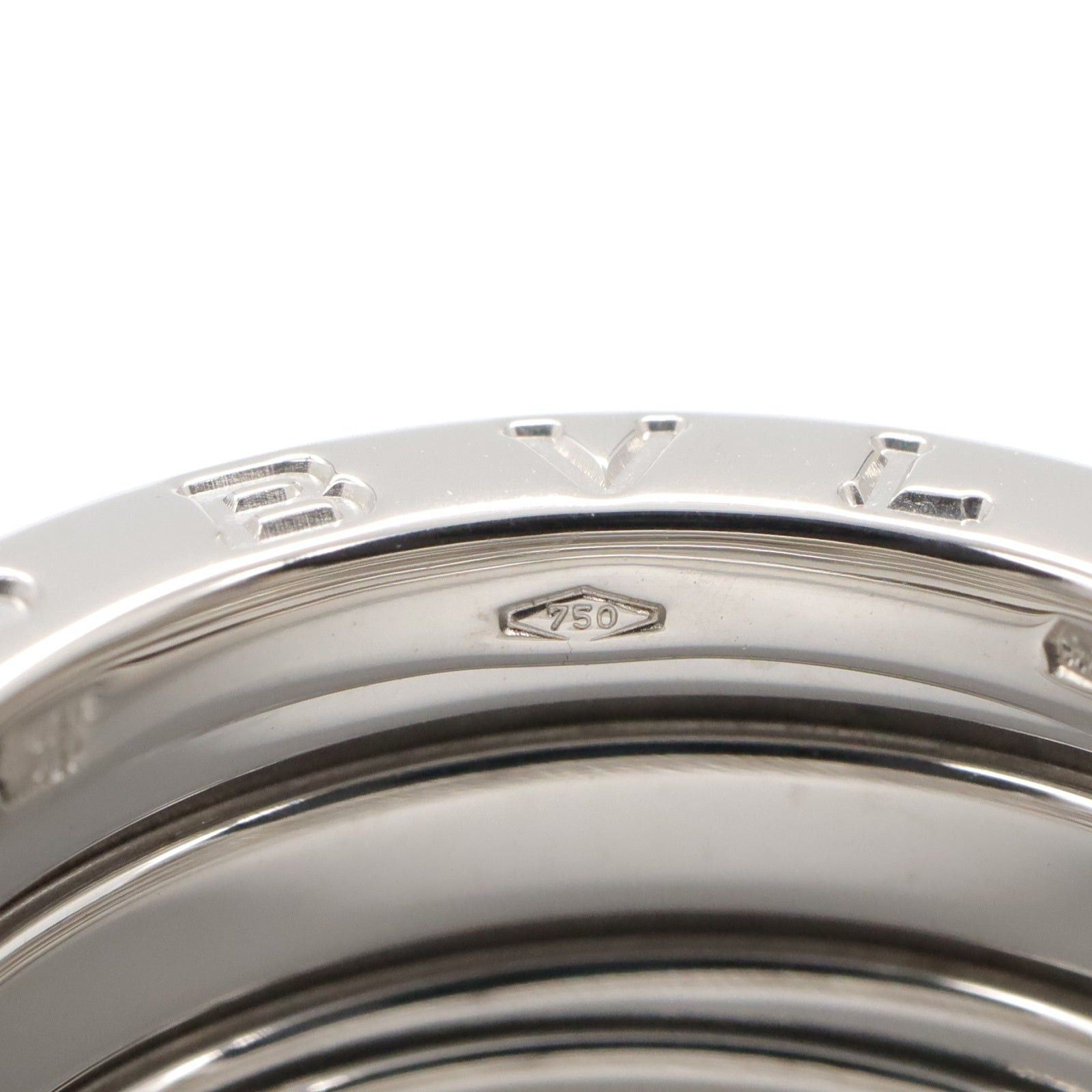 Bvlgari Bvlgari B Zero One Ring K18Wg (White Gold) Silver Size ONE SIZE - 6 Thumbnail