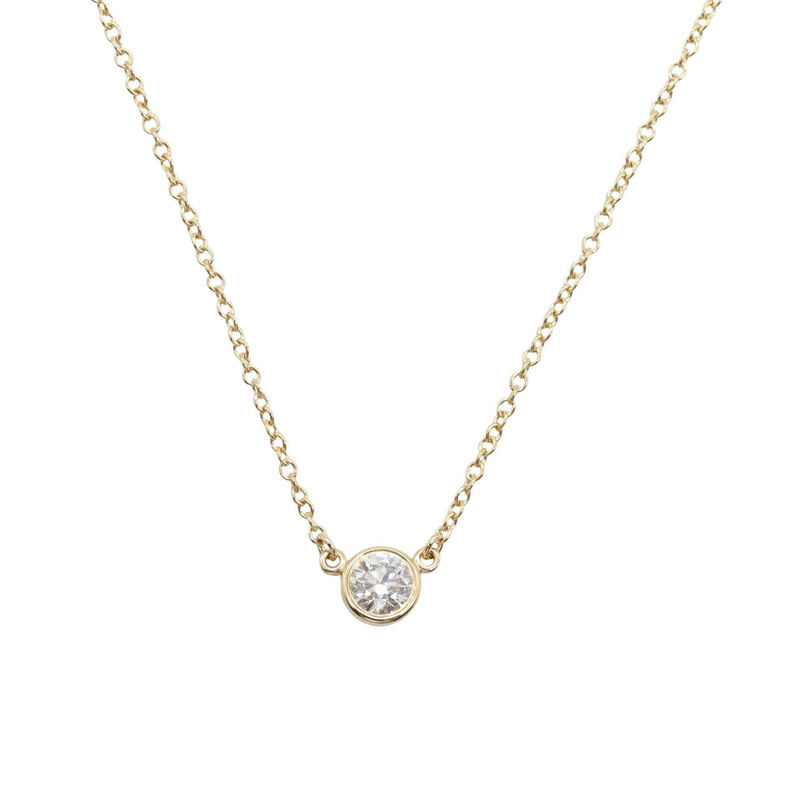 Tiffany & Co. Tiffany Co By-The-Yard Necklace K18 (Yellow Gold) Diamond Clear Size ONE SIZE - 2 Thumbnail