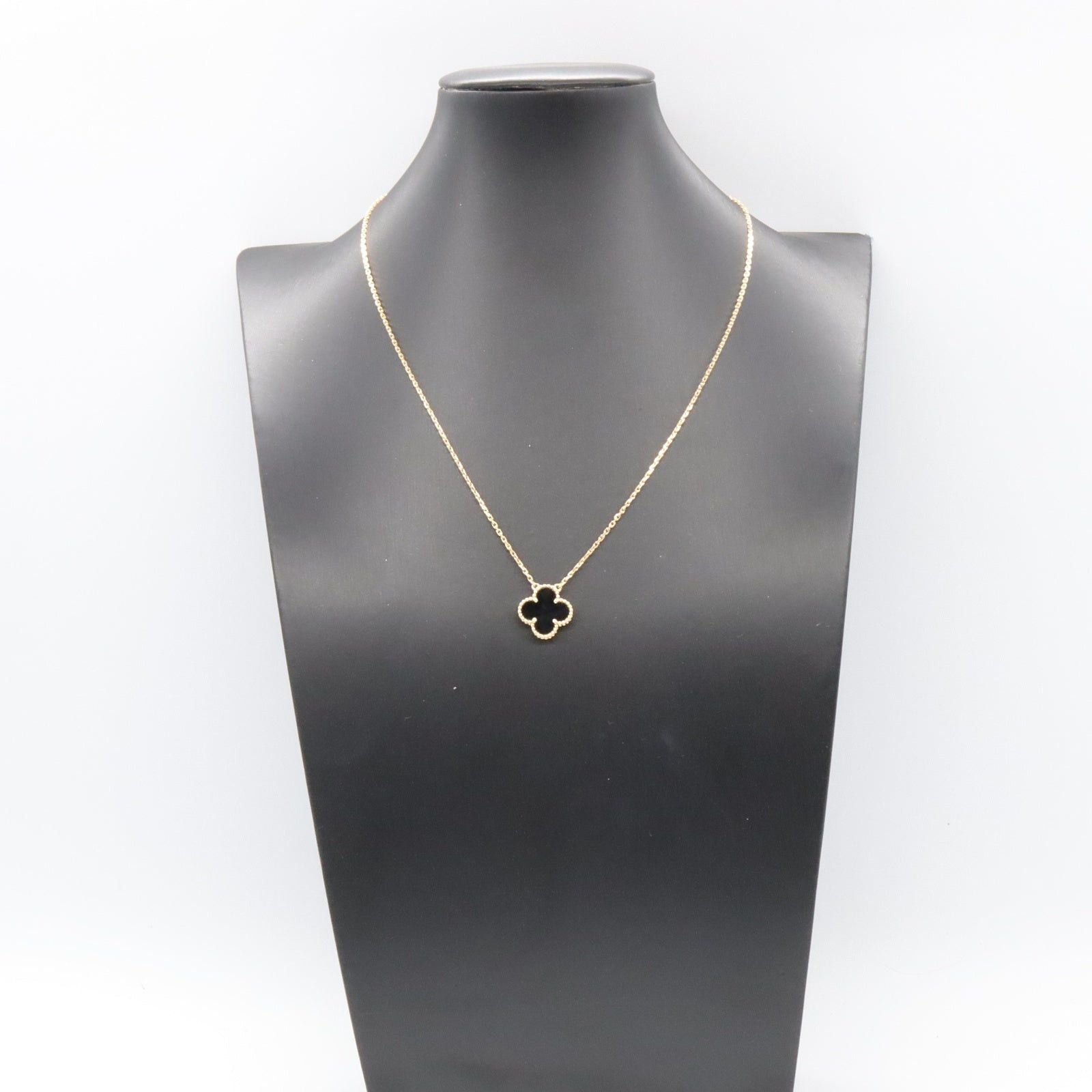 Van Cleef & Arpels Van Cleef Arpels Alhambra Necklace Onyx K18 (Yellow Gold) Black Size ONE SIZE - 6 Thumbnail