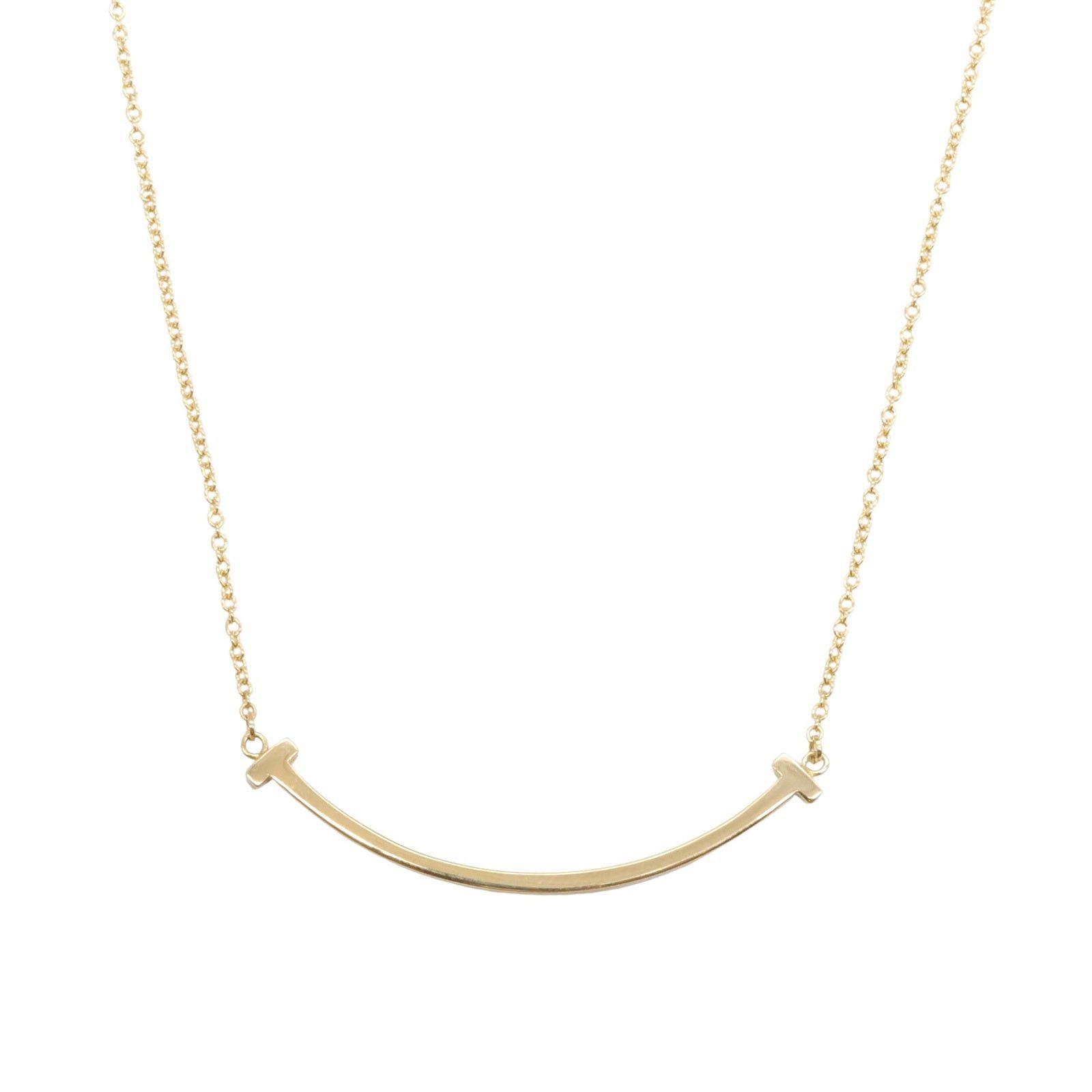 Tiffany & Co. Tiffany Co T-Smile Small Necklace K18 (Yellow Gold) Gold Size ONE SIZE - 2 Thumbnail