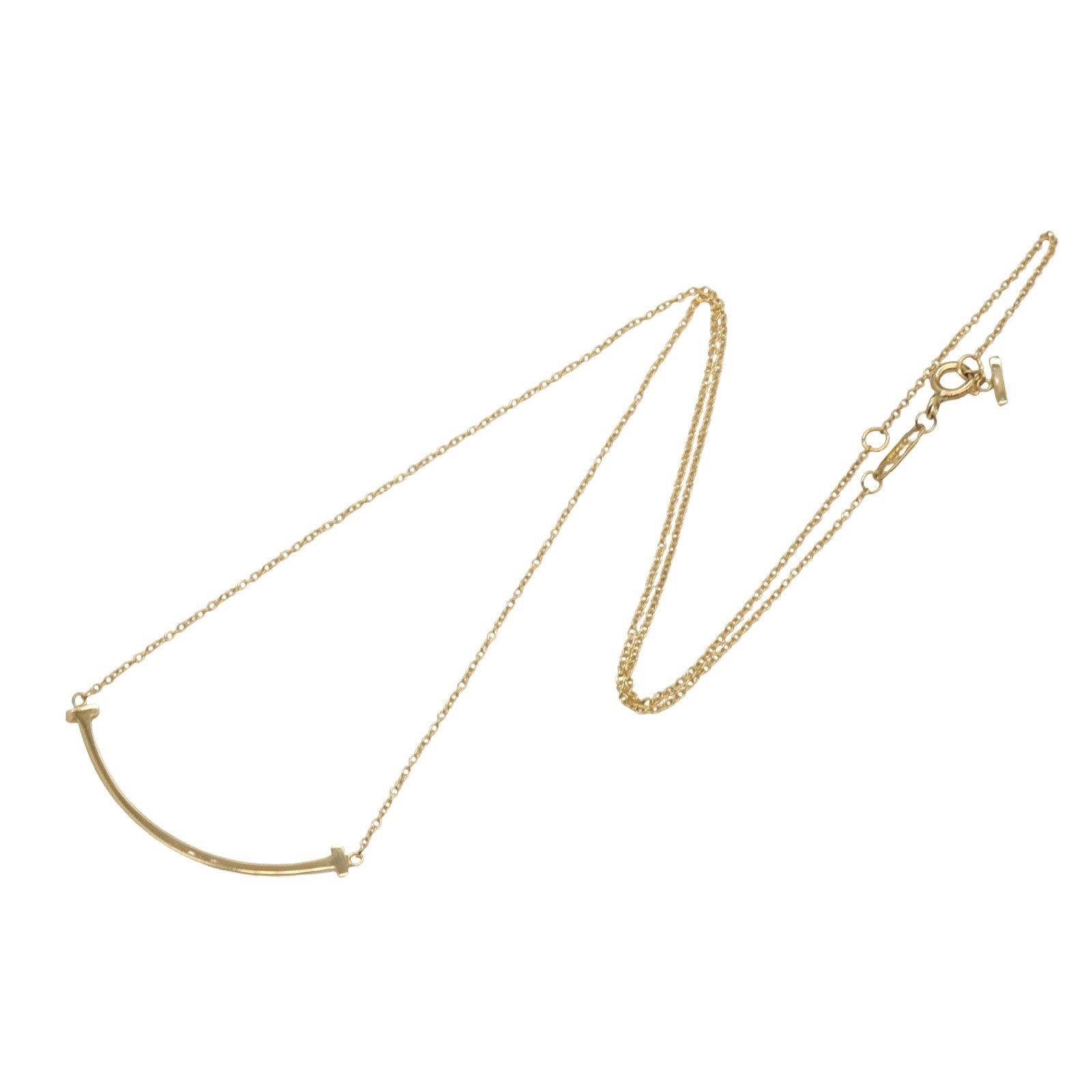 Tiffany & Co. Tiffany Co T-Smile Small Necklace K18 (Yellow Gold) Gold Size ONE SIZE - 3 Thumbnail