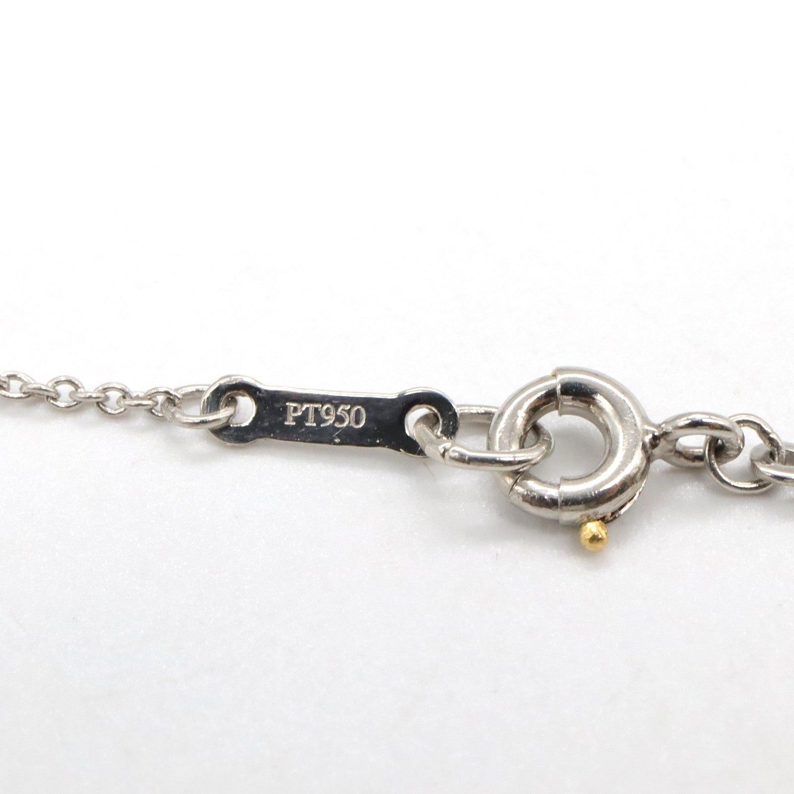 Tiffany & Co. Tiffany Co Bean Necklace Diamond Pt950 Platinum Clear Size ONE SIZE - 5 Thumbnail