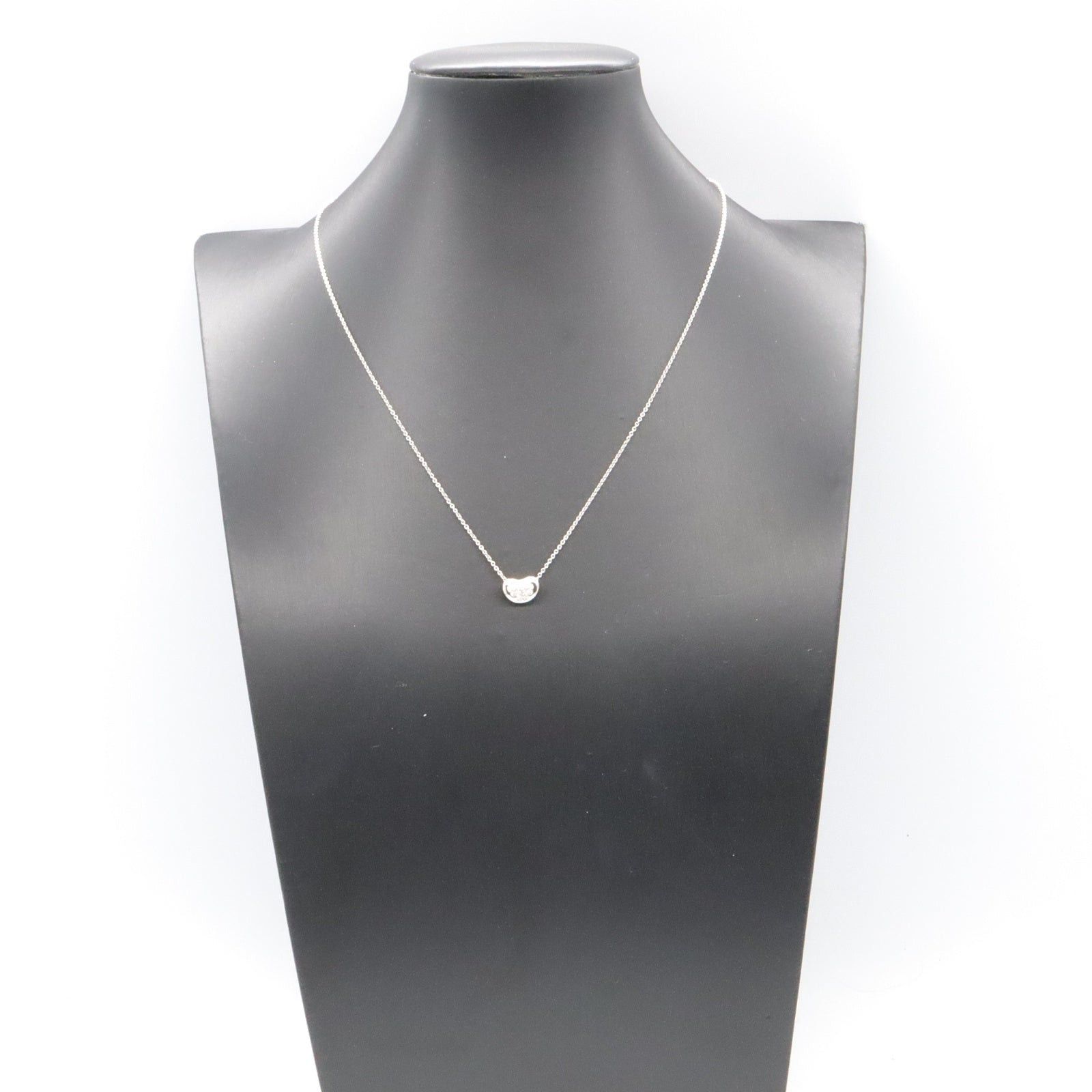 Tiffany & Co. Tiffany Co Bean Necklace Diamond Pt950 Platinum Clear Size ONE SIZE - 7 Thumbnail