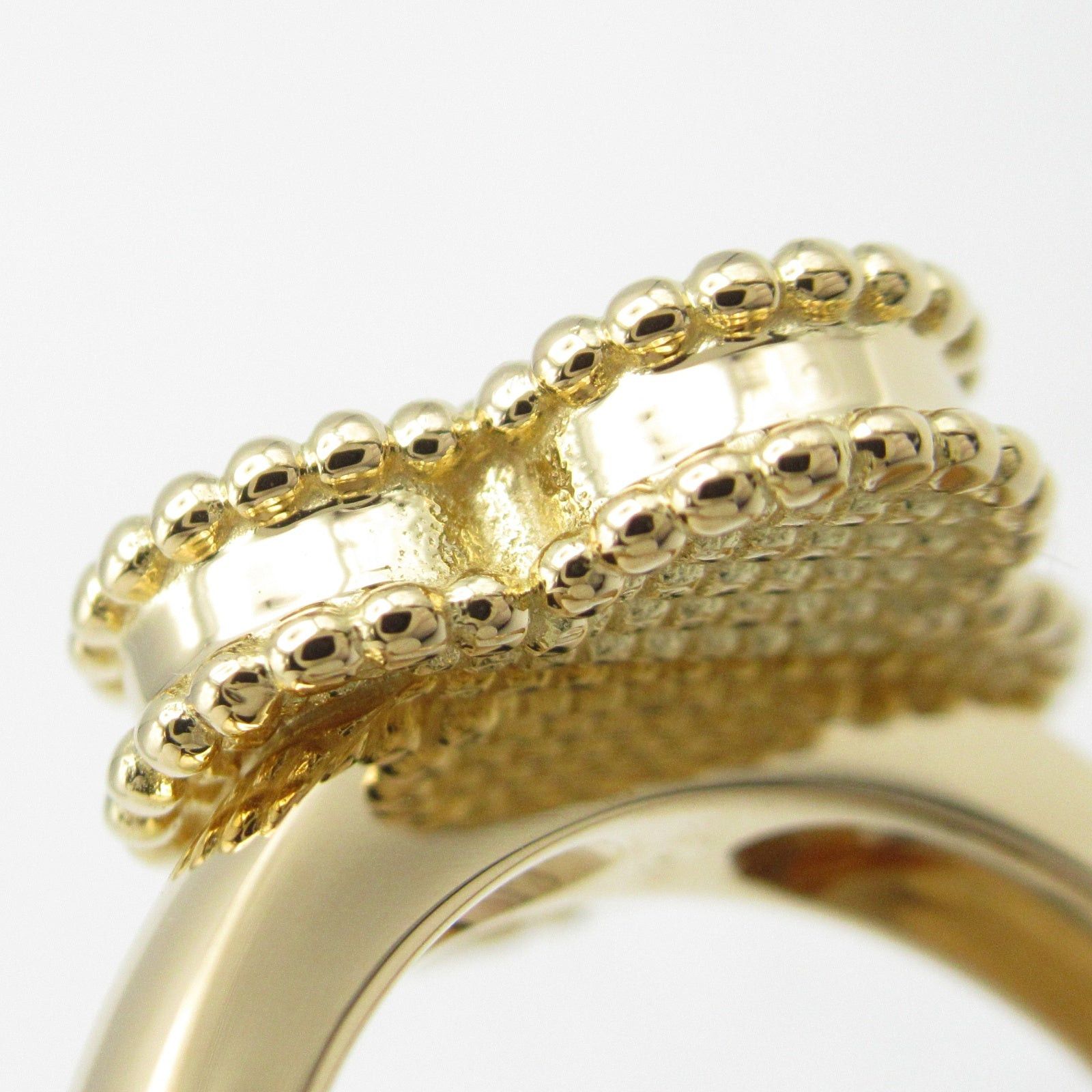 Van Cleef & Arpels Van Cleef Arpels Alhambra Ring Onyx K18 (Yellow Gold) Black Size ONE SIZE - 5 Thumbnail
