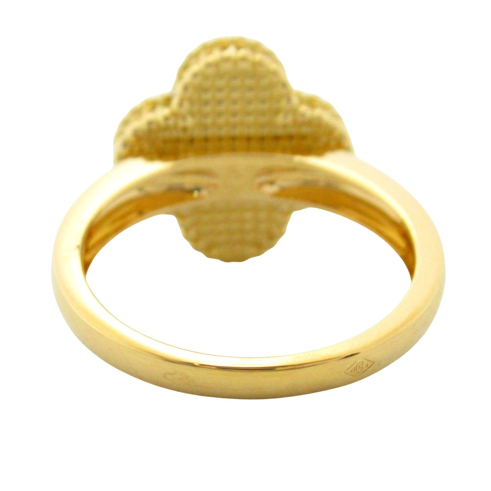 Van Cleef & Arpels Van Cleef Arpels Alhambra Ring Onyx K18 (Yellow Gold) Black Size ONE SIZE - 3 Thumbnail
