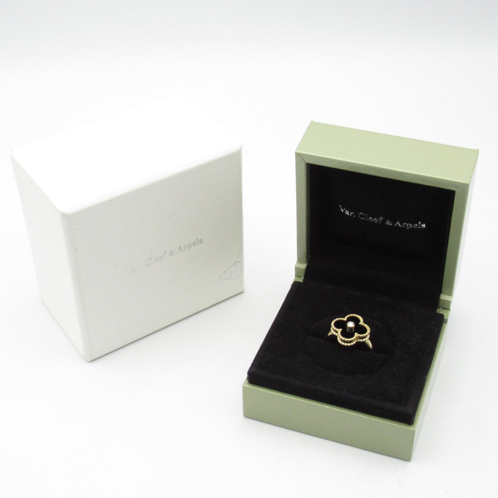 Van Cleef & Arpels Van Cleef Arpels Alhambra Ring Onyx K18 (Yellow Gold) Black Size ONE SIZE - 10 Thumbnail