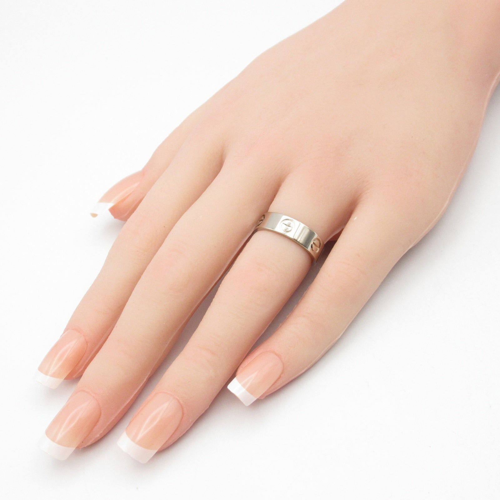 Cartier Cartier Love Ring K18Wg (White Gold) Silver Size ONE SIZE - 7 Thumbnail
