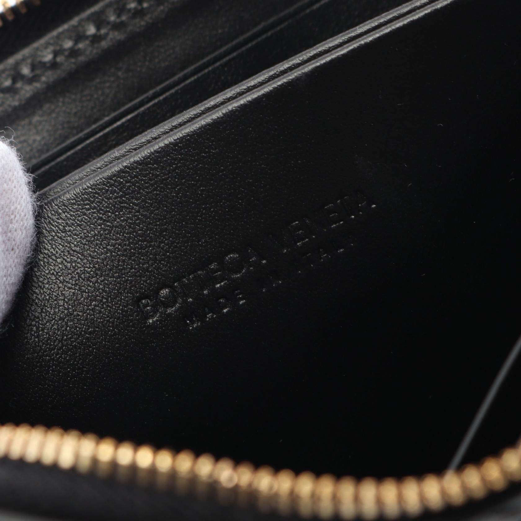 Bottega Veneta Bottega Veneta Intrecciato Coin Purse Leather Black Size ONE SIZE - 4 Thumbnail