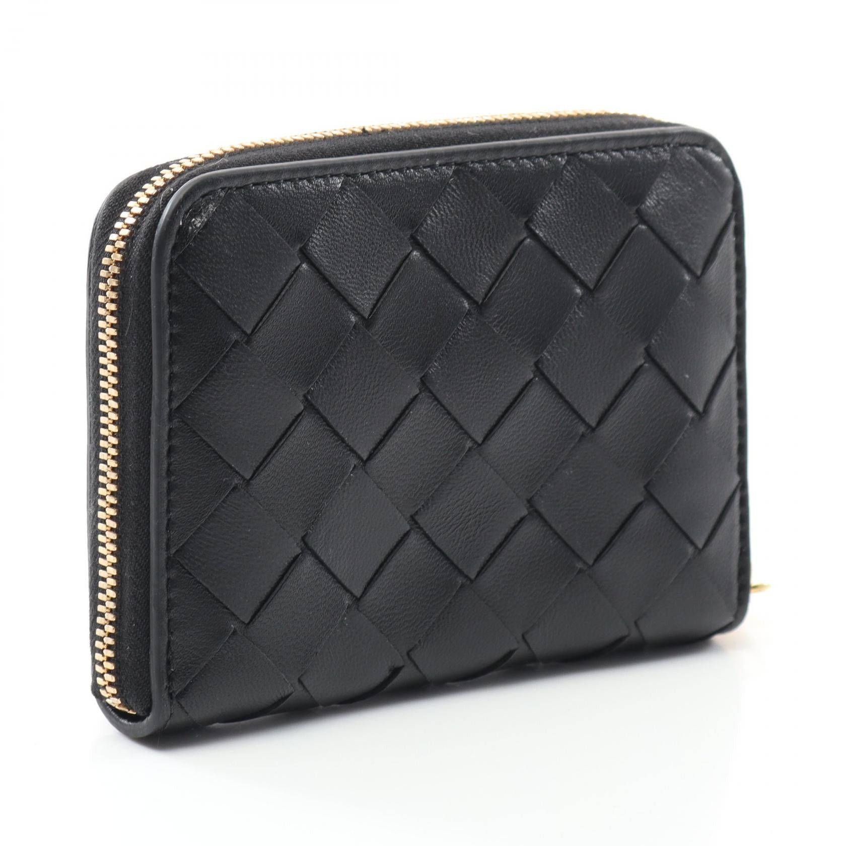 Bottega Veneta Bottega Veneta Intrecciato Coin Purse Leather Black Size ONE SIZE - 2 Thumbnail