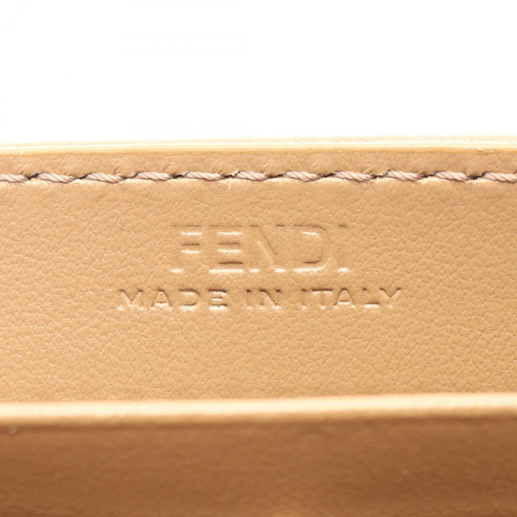 Fendi Fendi Zucca Shoulder Bag Canvas Leather Brown Size ONE SIZE - 4 Thumbnail